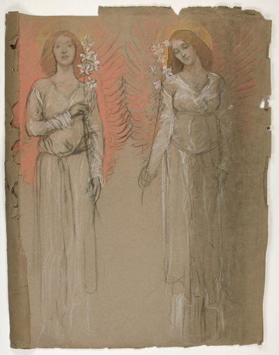 Dos ángeles de Edwin Austin Abbey