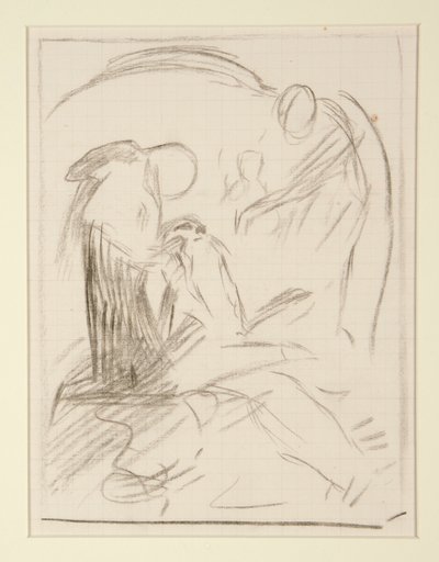 Dos estudios de composición para de Edwin Austin Abbey