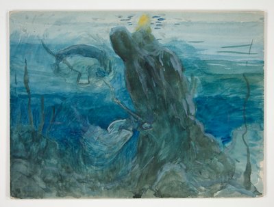 escena submarina de Edwin Austin Abbey