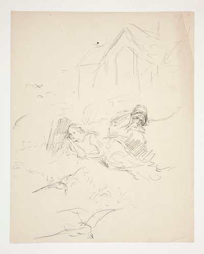 Ilustración no identificada de Edwin Austin Abbey