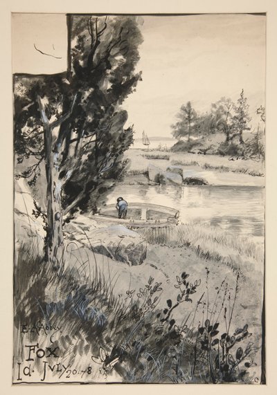 Ilustración no identificada de Edwin Austin Abbey