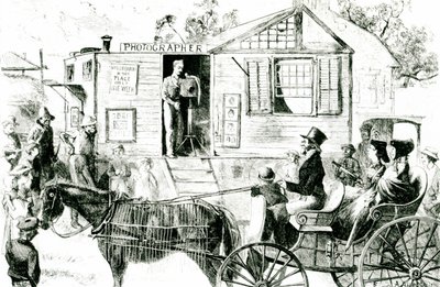 Visita de un fotógrafo a un pueblo remoto de Edwin Austin after Abbey