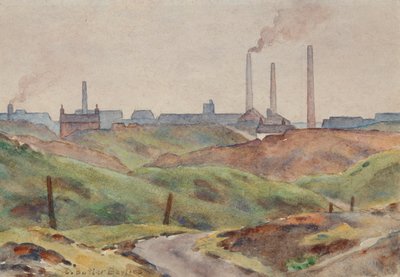 Escena del País Negro (acuarela sobre papel) de Edwin Butler Bayliss