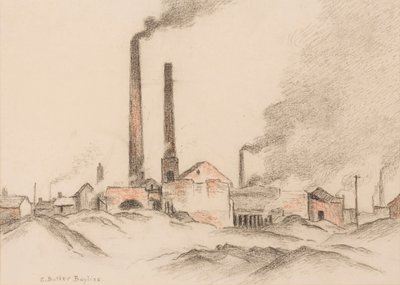 Brick Works (pastel sobre papel) de Edwin Butler Bayliss