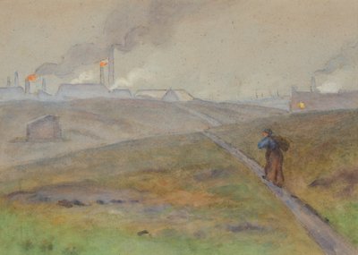Variante del País Negro, paisaje (acuarela sobre papel) de Edwin Butler Bayliss