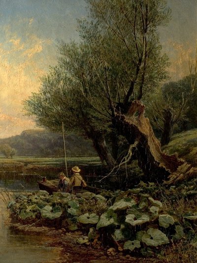 Jóvenes pescadores, 1868 de Edwin Ellis