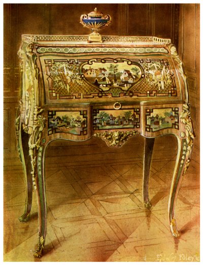 Escritoire a toilette, francés, Museo Victoria y Alberto, Londres, 1911-1912 de Edwin Foley