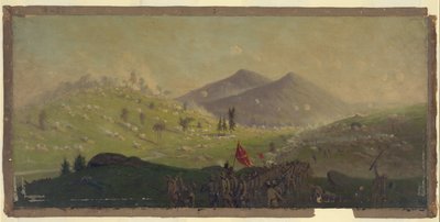 Ataque a Little Round Top en poder del 5º Cuerpo comandado por el General Sykes. de Edwin Forbes