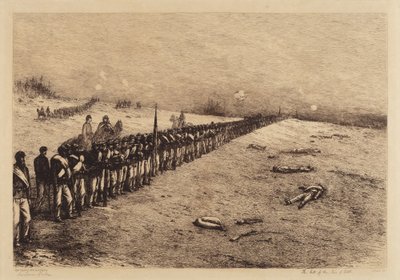 La Parada de la Línea de Batalla de Edwin Forbes