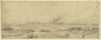 La batalla de Antietam o Sharpsburg de Edwin Forbes