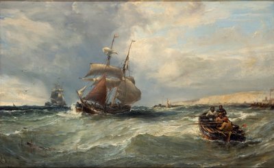 Brigantine frente a Yarmouth de Edwin Hayes