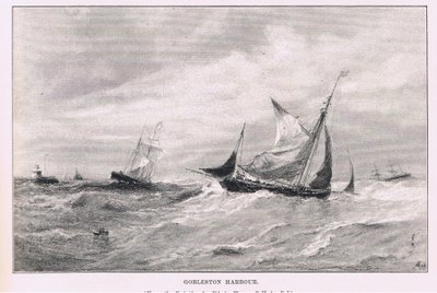 Puerto de Gorleston, de The Magazine of Art 1893, Cassell and Company de Edwin Hayes