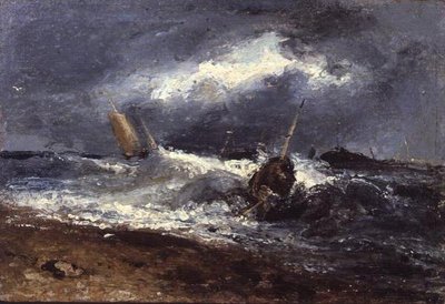 Escena de tormenta de Edwin Hayes