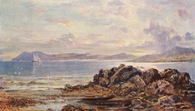 Summer Weather in Dublin Bay (litografía en color) de Edwin Hayes