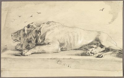 León reclinado de Edwin Henry Landseer