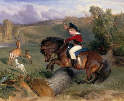El primer salto: Lord Alexander Russell en su pony 