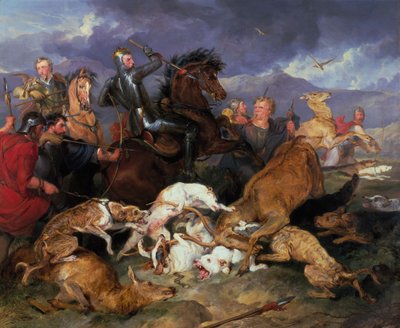La Caza de Chevy Chase, 1826 de Edwin Henry Landseer