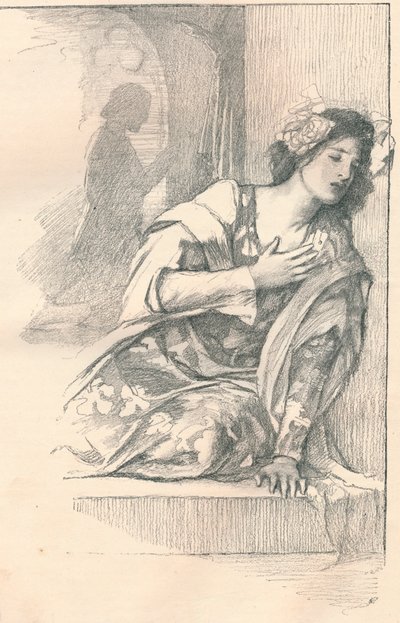 Parte de la ilustración para las obras de salón de la Sra. Blashfield, c. 1901 de Edwin Howland Blashfield
