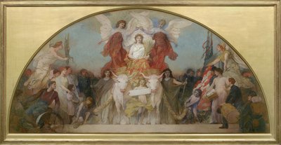 Estudio para Minnesota, Granero del Mundo de Edwin Howland Blashfield
