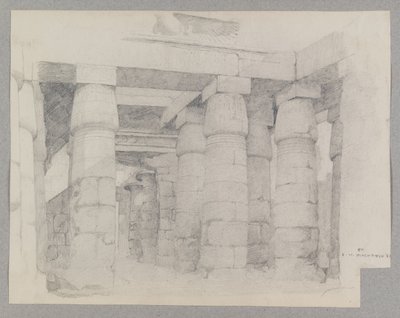 Templo de Khonsu en Karnak, 1887 de Edwin Howland Blashfield