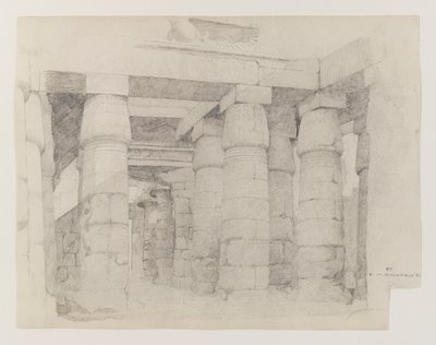 Templo de Khonsu en Karnak, 1887 de Edwin Howland Blashfield
