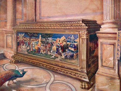 Cofre de matrimonio o Cassone. Italiano de Edwin John Foley
