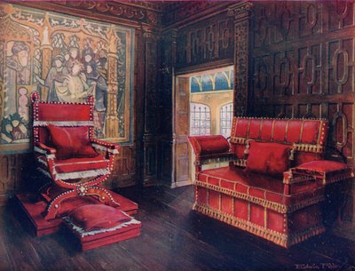 Silla y sofá tapizados con extremos ajustables de Edwin John Foley