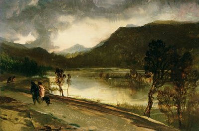 Un lago en las Tierras Altas de Edwin Landseer