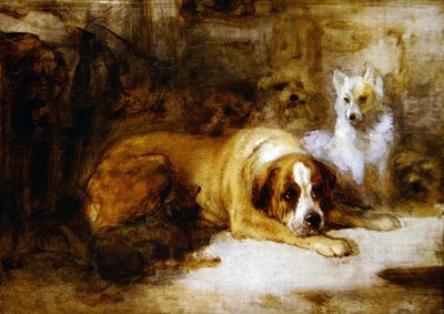 Estudio de perros de Edwin Landseer