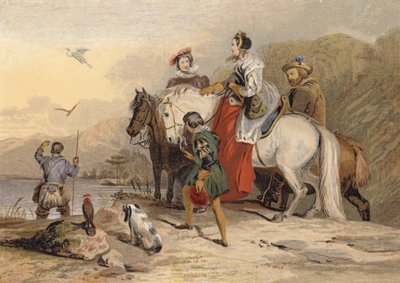 La partida de caza con halcones de Edwin Landseer