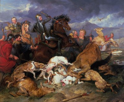 La caza de Chevy Chase de Edwin Landseer