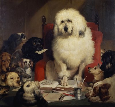 Juicio por jurado, o Estableciendo la ley, c.1840 de Edwin Landseer