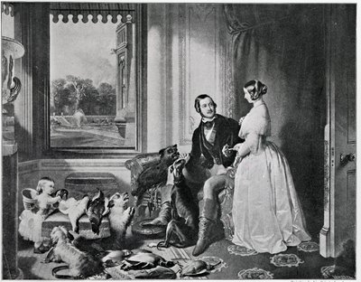 El Castillo de Windsor en tiempos modernos, de la pintura de 1843 de Edwin Landseer