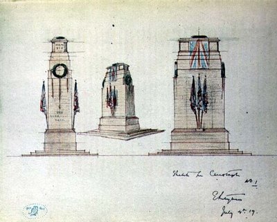 Boceto para Cenotafio No.1, ilustración de 