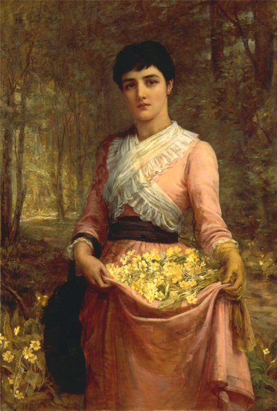 Las Hijas de Nuestro Imperio. Inglaterra: The Primrose de Edwin Long