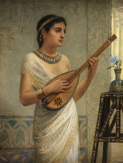 El jugador de mandolina, 1886 de Edwin Longsden Long