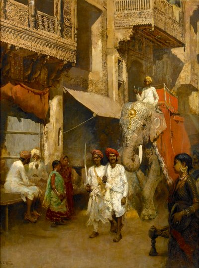 Paseo por una calle india de Edwin Lord Weeks