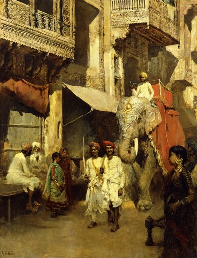 Paseo en una Calle India de Edwin Lord Weeks