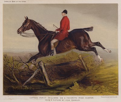 El Capitán Percy Williams en un Cazador Irlandés Favorito de Edwin Noble