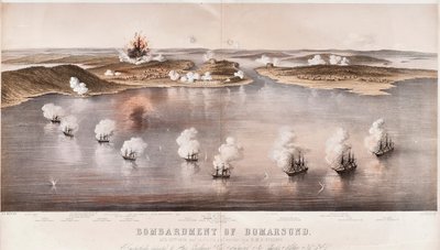 Bombardeo de Bomarsund, 1854 de Edwin Thomas Dolby