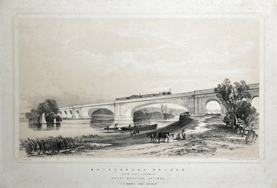 Puente de Maidenhead sobre el Támesis, Great Western Railway de Edwin Thomas Dolby