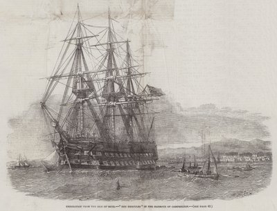Emigración desde la Isla de Skye, El Hércules en el puerto de Campbelton de Edwin Weedon