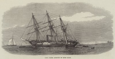 HMS Racer encallado en Ryde Sands de Edwin Weedon