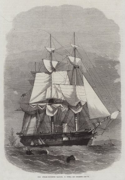 HM Corbeta de Vapor Mapache, 22 Cañones de Edwin Weedon