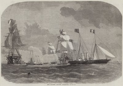 Su Majestad saliendo de Cherburgo de Edwin Weedon