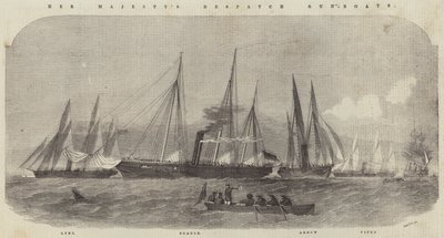 Los cañoneros de despacho de Su Majestad, Lynx, Beagle, Arrow y Viper de Edwin Weedon