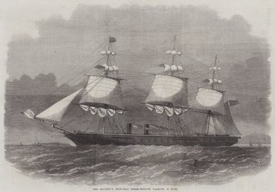La fragata de vapor acorazada de Su Majestad Warrior, 40 cañones de Edwin Weedon