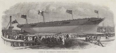 Lanzamiento del barco de vapor Himalaya Screw en Blackwall de Edwin Weedon