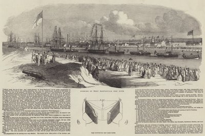 Inauguración del nuevo muelle de West Hartlepool de Edwin Weedon