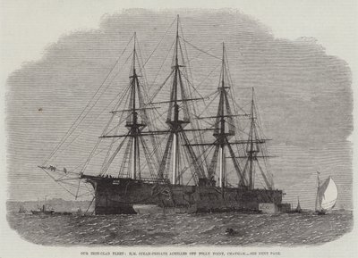 Nuestra Flota Blindada, HM Fragata de Vapor Achilles frente a Folly Point, Chatham de Edwin Weedon